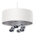 Cable-hung pendant lamp BUBBLE 1xE27/60W/230V Ø 50 cm white