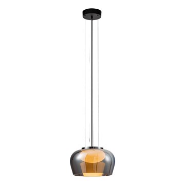 Cable-hung pendant lamp INSIEME 1x GX53/10W/230V, Ø 35 cm, smoky black
