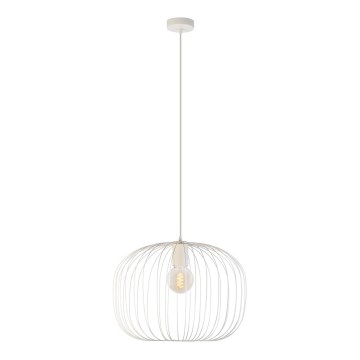 Cable-hung pendant lamp OVELLA 1xE27/15W/230V Ø 46 cm cream