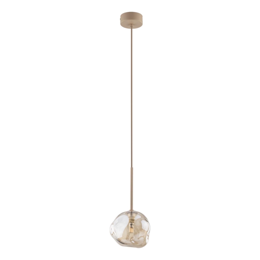 Cable-hung pendant LAVA 1xG9/8W/230V beige/smoked beige