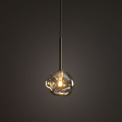 Cable-hung pendant LAVA 1xG9/8W/230V beige/smoked beige