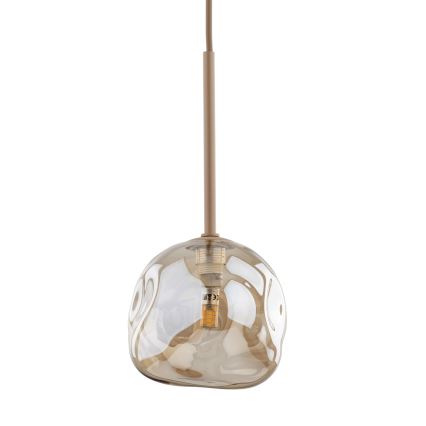 Cable-hung pendant LAVA 1xG9/8W/230V beige/smoked beige
