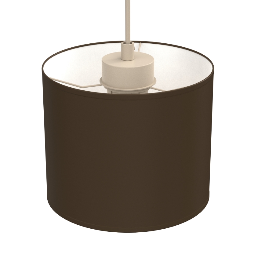 Cable-hung pendant light ARDEN 1xE27/15W/230V Ø 18 cm Beige/Brown