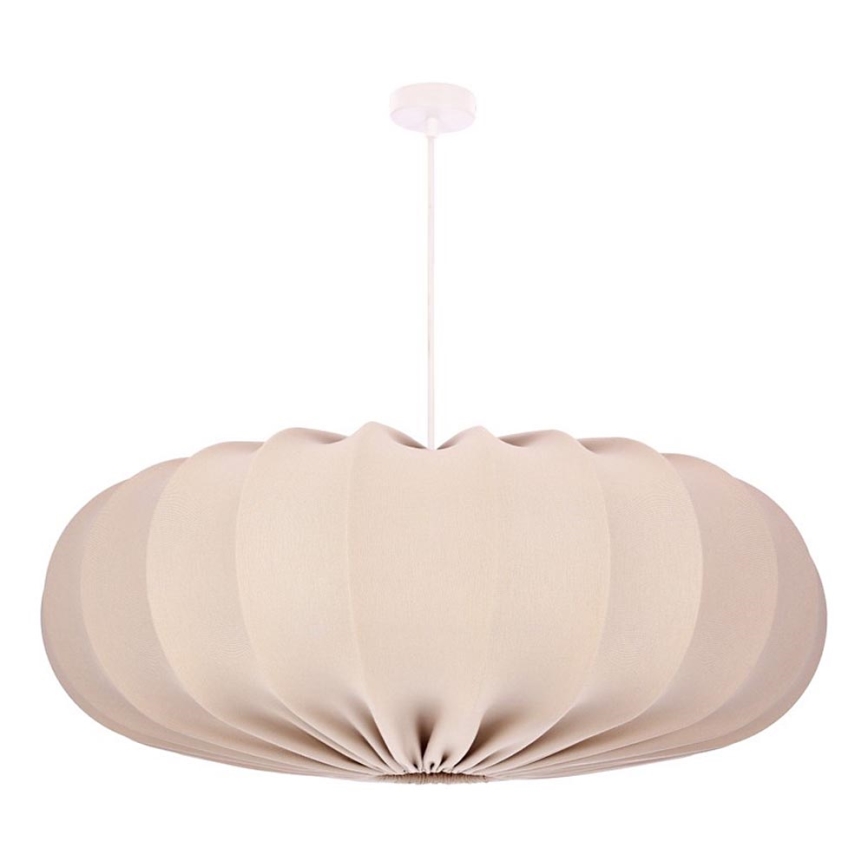 Cable-hung pendant light CAFEE 1xE27/40W/230V Ø 66 cm beige