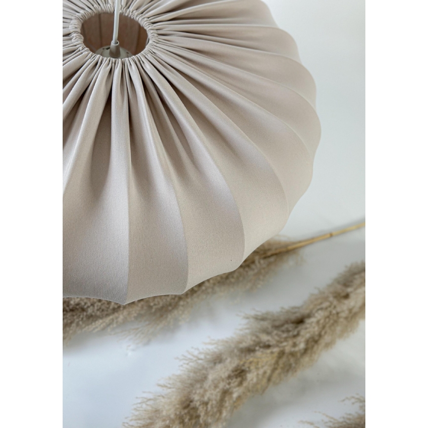 Cable-hung pendant light CAFEE 1xE27/40W/230V Ø 66 cm beige