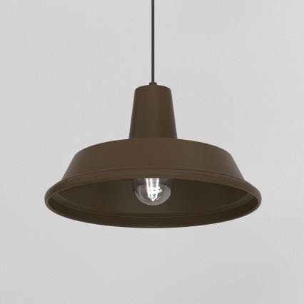 Cable-hung pendant light CLASS 1xE27/15W/230V brown