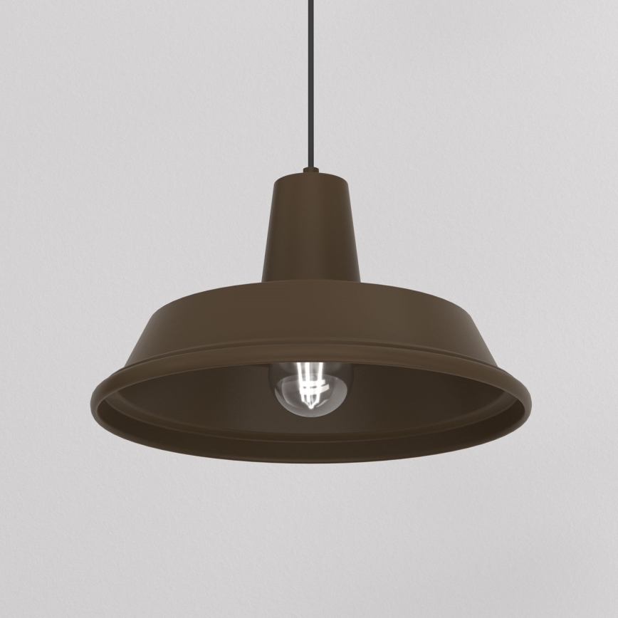 Cable-hung pendant light CLASS 1xE27/15W/230V brown