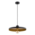 Cable-hung pendant light ETERI 1xE27/15W/230V black/gold