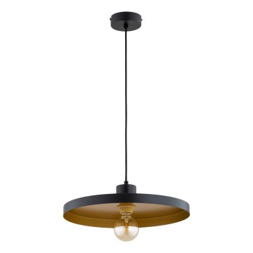 Cable-hung pendant light ETERI 1xE27/15W/230V black/gold