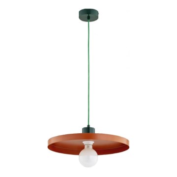 Cable-hung pendant light ETERI 1xE27/15W/230V copper/green