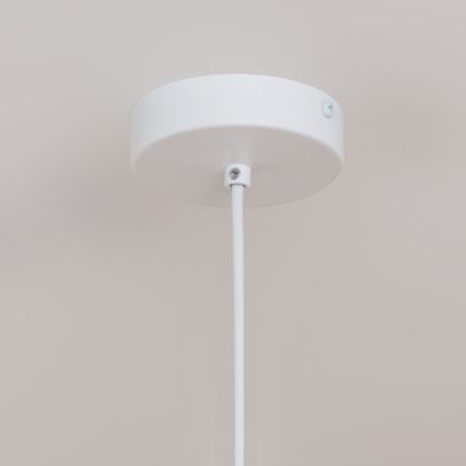 Cable-hung pendant light ETNA 1xE27/15W/230V Ø 25 cm white