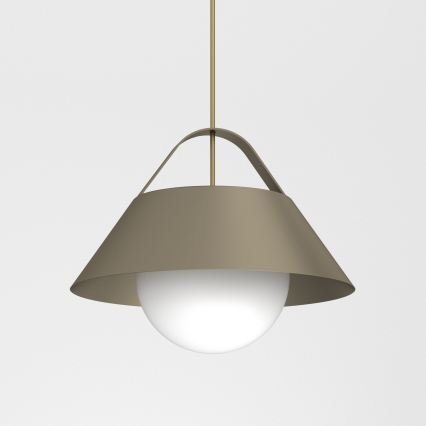 Cable-hung pendant light FUNDA 1xE27/15W/230V, bronze finish