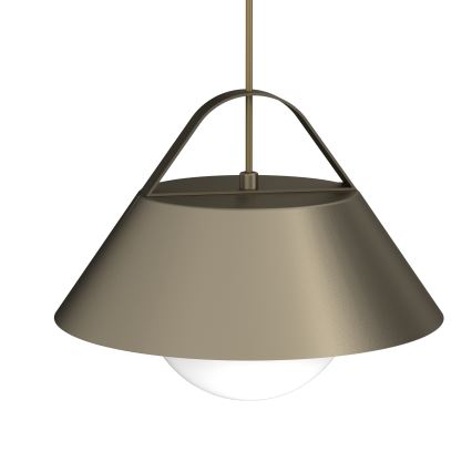 Cable-hung pendant light FUNDA 1xE27/15W/230V, bronze finish