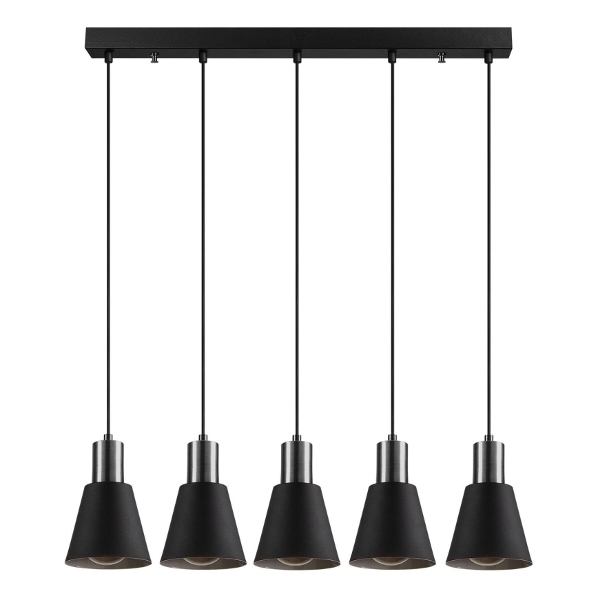 Cable-hung pendant light KEM 5xE27/40W/230V black
