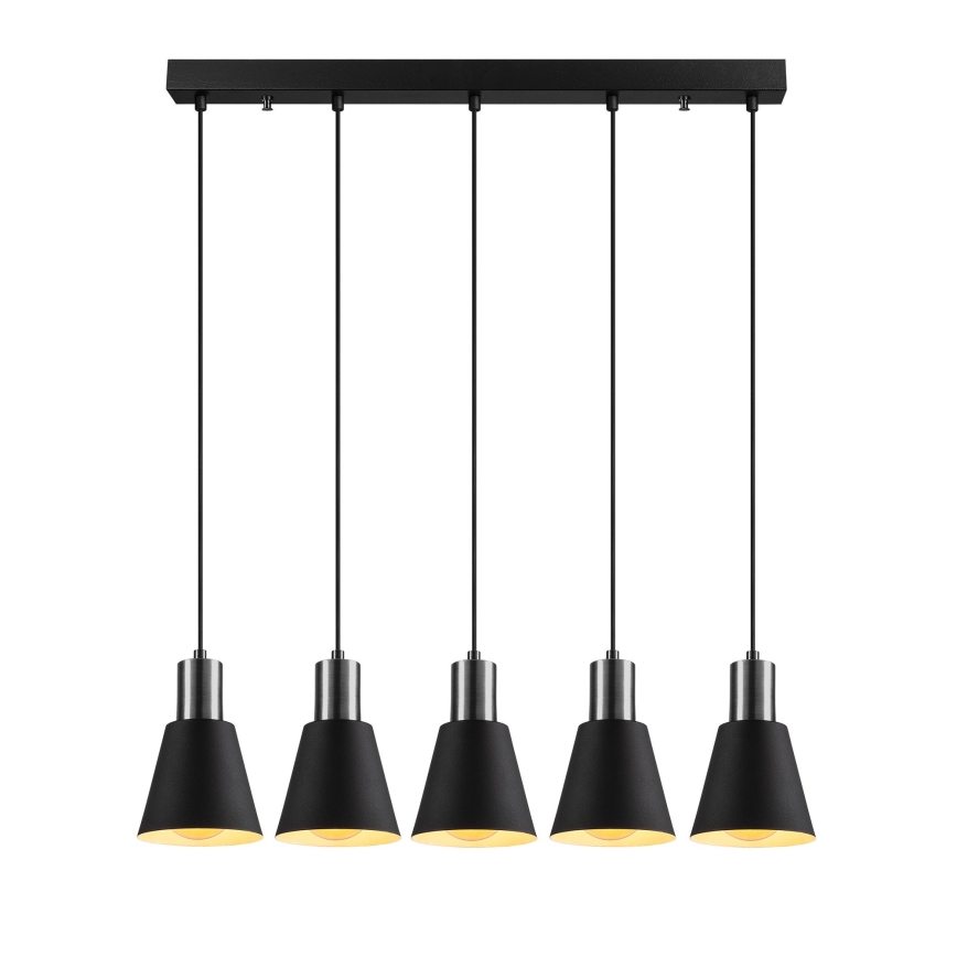Cable-hung pendant light KEM 5xE27/40W/230V black