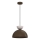 Cable-hung pendant light NEVIS 1xE27/15W/230V Ø 29 cm brown