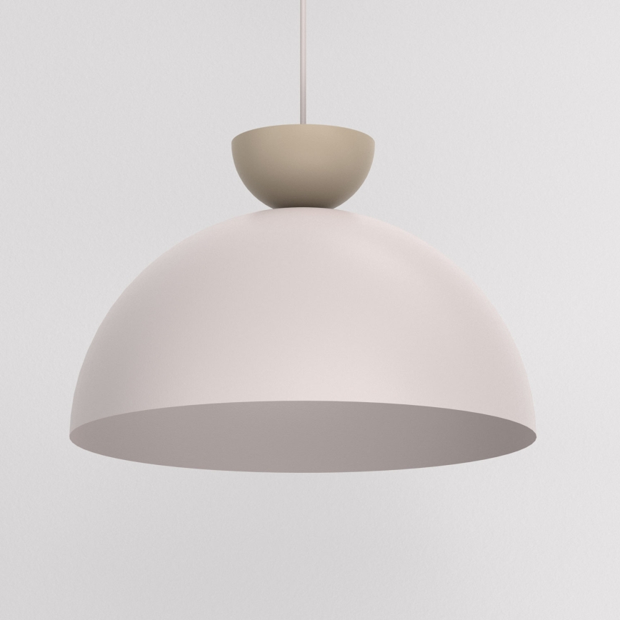 Cable-hung pendant light NEVIS 1xE27/15W/230V Ø 38 cm cream