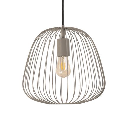 Cable-hung pendant light OVELLA 1xE27/15W/230V Ø 36 cm beige