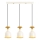 Cable-hung pendant light SIVANI 3xE27/40W/230V white/copper