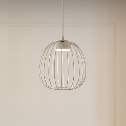 Cable-hung pendant OVELLA 1xGX53/10W/230V Ø 25 cm cream