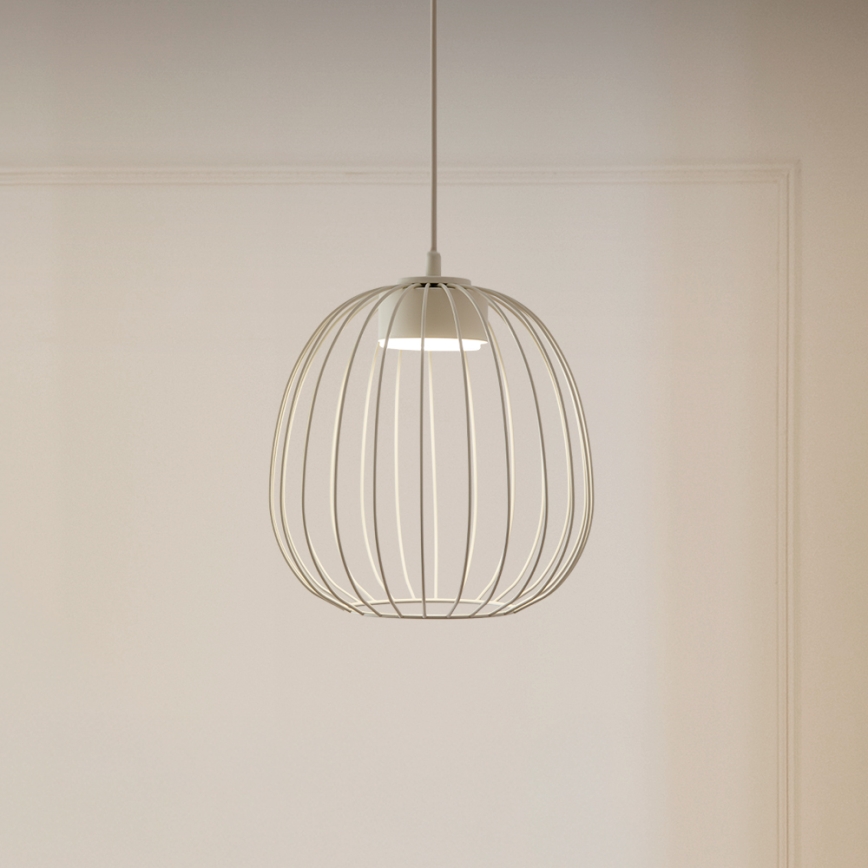Cable-hung pendant OVELLA 1xGX53/10W/230V Ø 25 cm cream