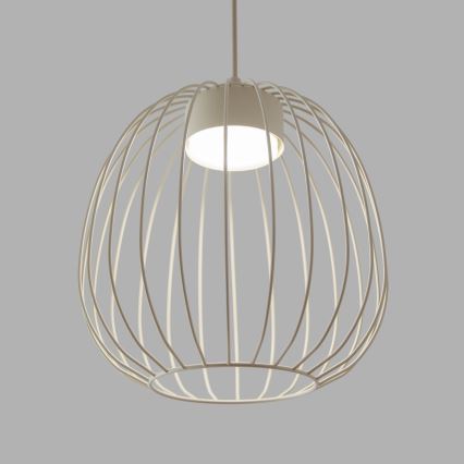 Cable-hung pendant OVELLA 1xGX53/10W/230V Ø 25 cm cream