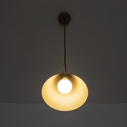Cable pendant ETNA II 1xE27/15W/230V, Ø 18.5 cm, beige