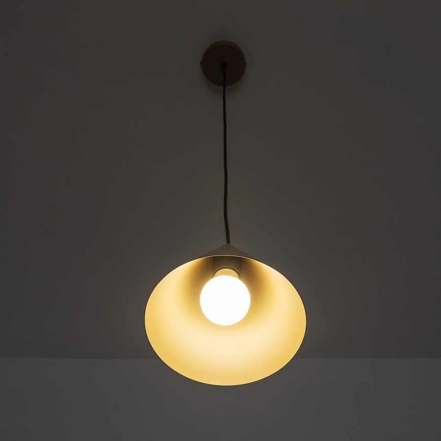 Cable pendant ETNA II 1xE27/15W/230V, Ø 18.5 cm, beige