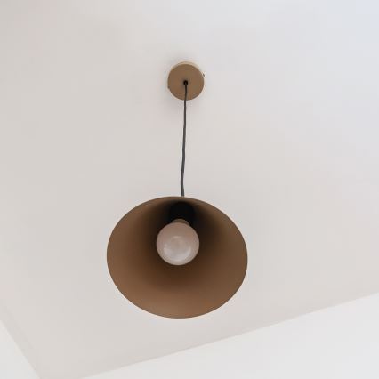 Cable pendant ETNA II 1xE27/15W/230V, Ø 18.5 cm, beige