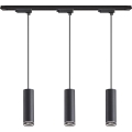 Cable pendant for PIPE track system 3xGU10/10W/230V black