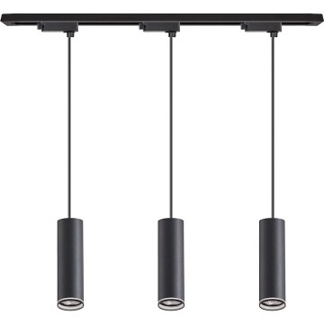 Cable pendant for PIPE track system 3xGU10/10W/230V black