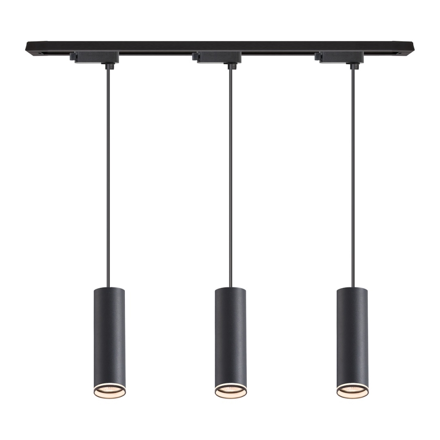 Cable pendant for PIPE track system 3xGU10/10W/230V black