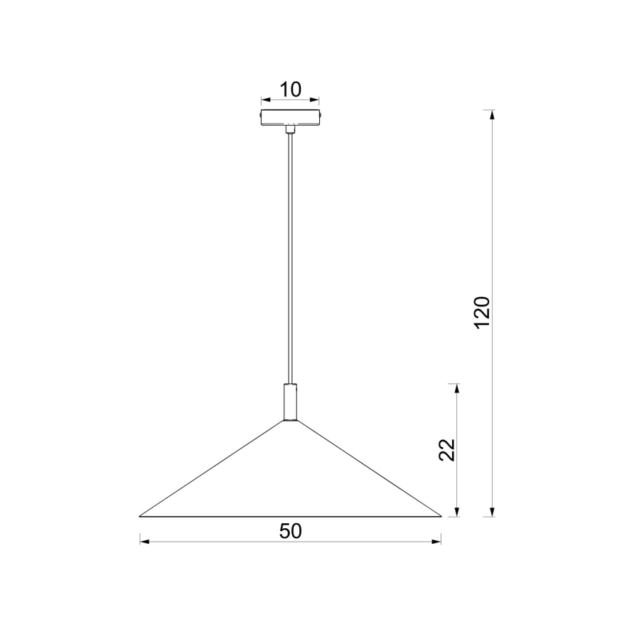 Cable pendant lamp ANEGA 1xGX53/15W/230V Ø 50 cm beige