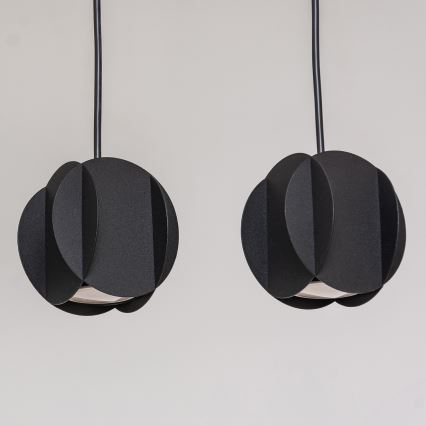 Cable pendant lamp GAMBIT 4xGU10/10W/230V black
