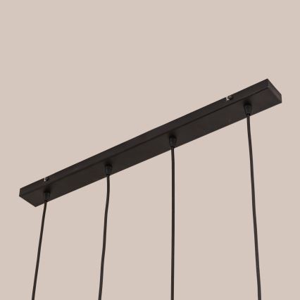 Cable pendant lamp GAMBIT 4xGU10/10W/230V black