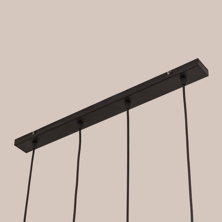 Cable pendant lamp GAMBIT 4xGU10/10W/230V black