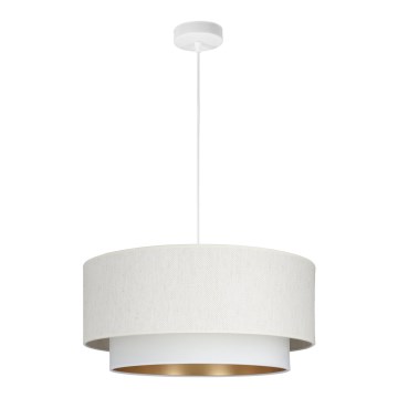 Cable pendant lamp NATIA 1xE27/60W/230V Ø 45 cm white