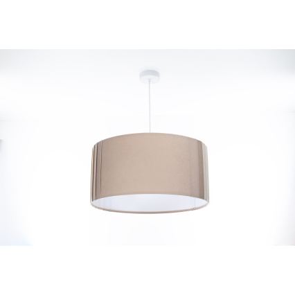 Cable pendant lamp STRIPES 1xE27/60W/230V, Ø 40 cm, beige