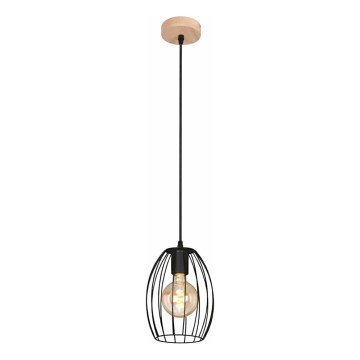 Cable pendant light 1xE27/60W/230V black