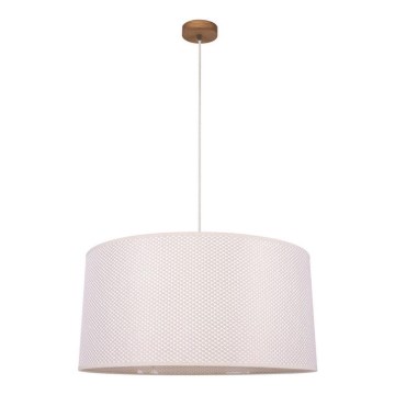 Cable pendant light BENITA 1xE27/40W/230V cream/oak