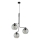 Cable pendant light CESAR 3xE27/15W/230V black/smoked gray