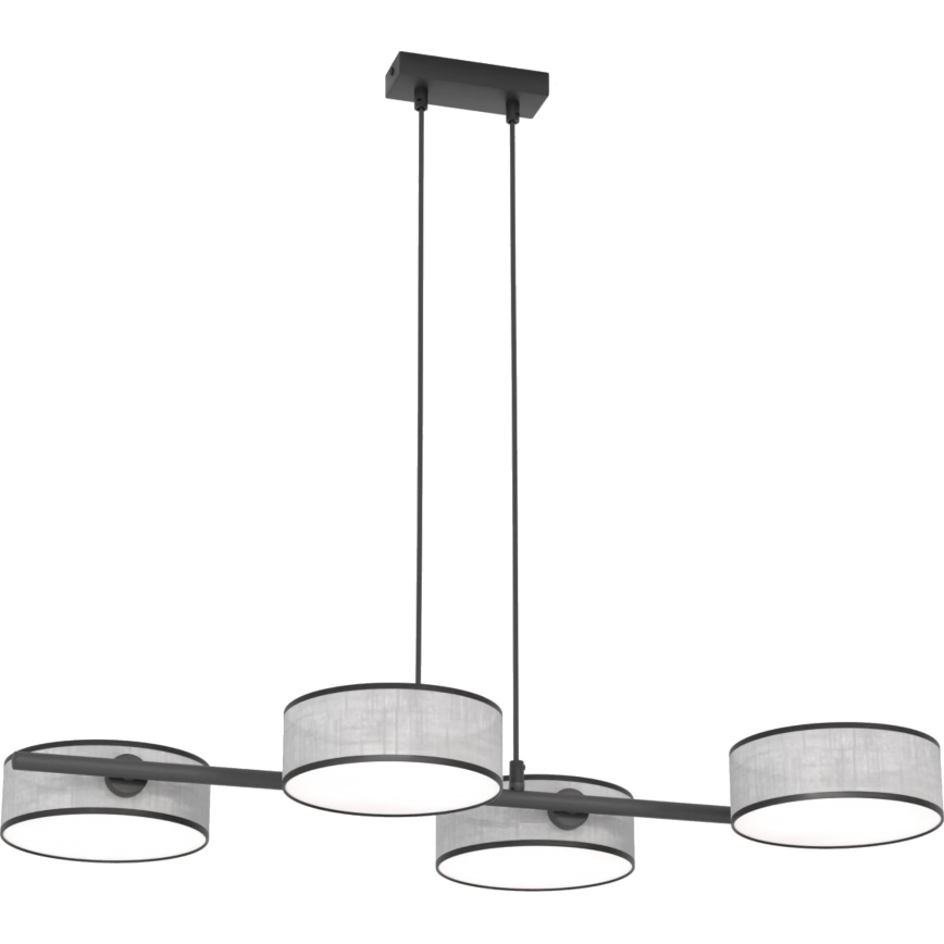 Cable pendant light DRUMZ 4xE14/10W/230V gray