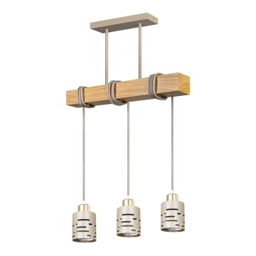 Cable pendant light ELEN 3xE27/35W/230V beige/gold/brown