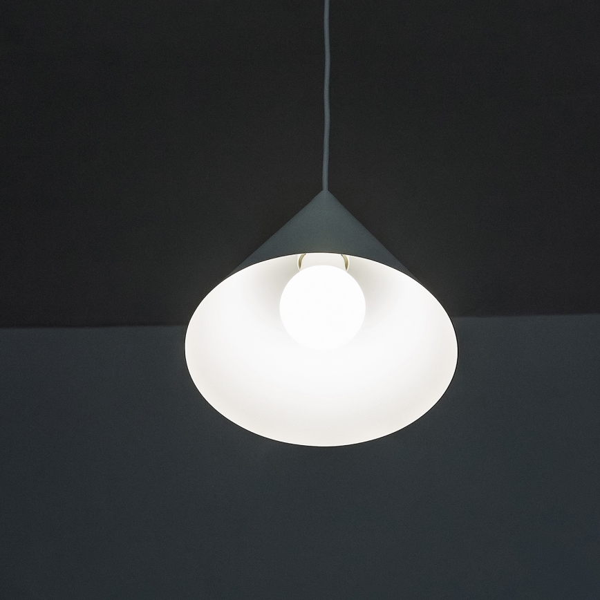 Cable pendant light ETNA 1xE27/15W/230V Ø 18.5 cm white