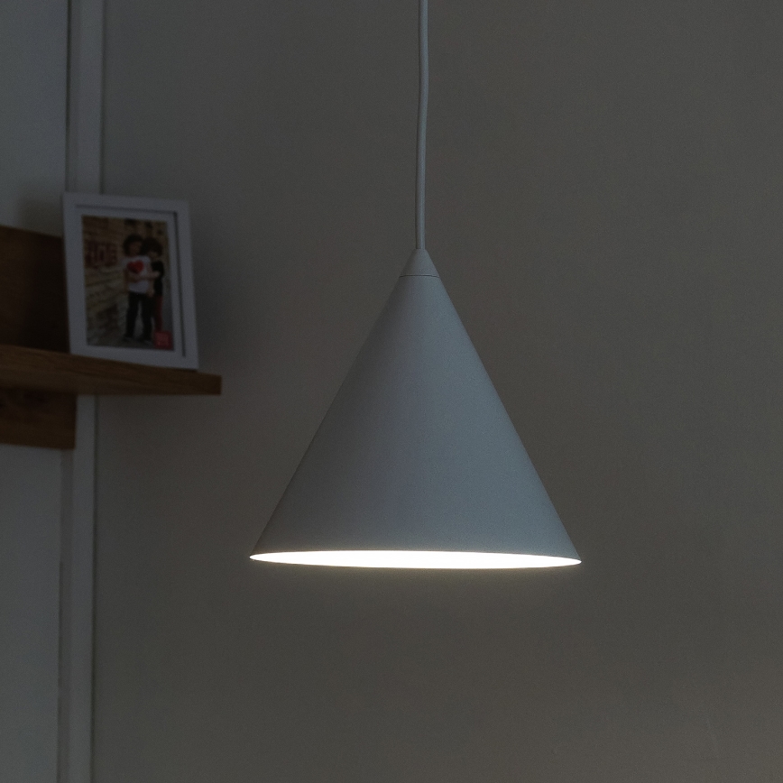 Cable pendant light ETNA 1xE27/15W/230V Ø 18.5 cm white