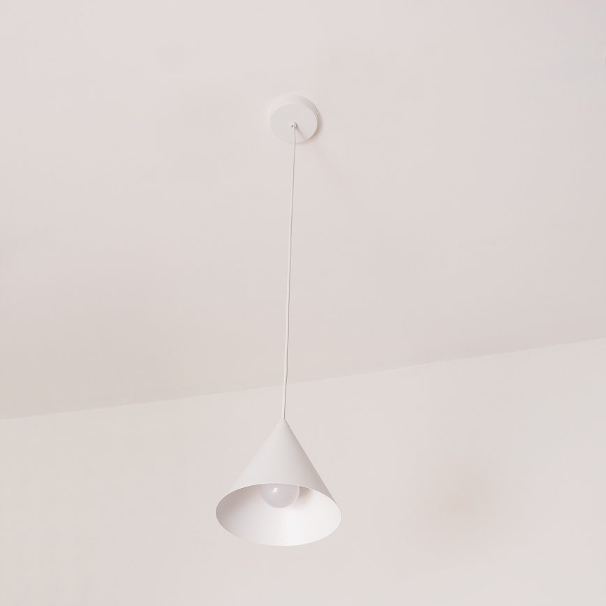 Cable pendant light ETNA 1xE27/15W/230V Ø 18.5 cm white