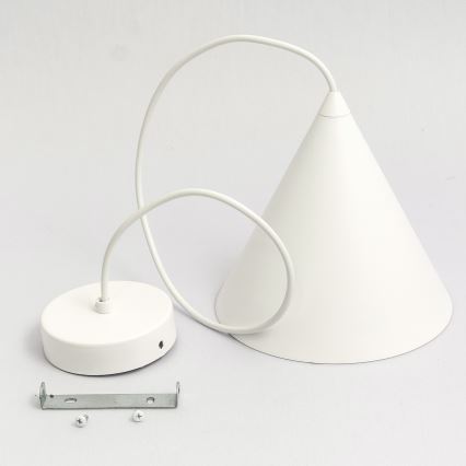 Cable pendant light ETNA 1xE27/15W/230V Ø 18.5 cm white
