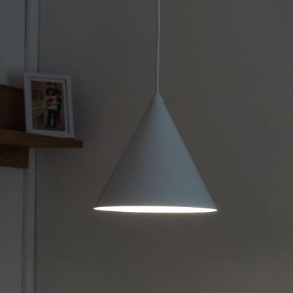 Cable pendant light ETNA II 1xE27/15W/230V Ø 18.5 cm white