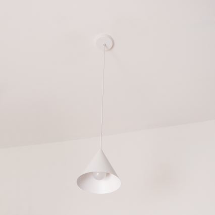 Cable pendant light ETNA II 1xE27/15W/230V Ø 18.5 cm white