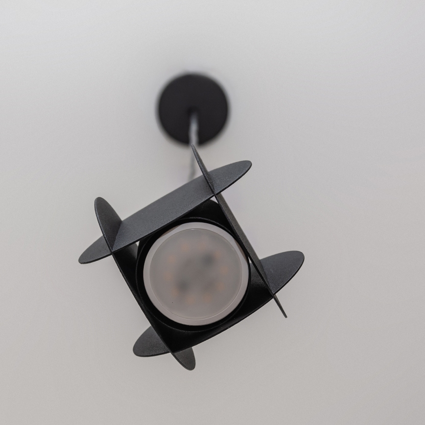 Cable pendant light GAMBIT 1xGU10/10W/230V black